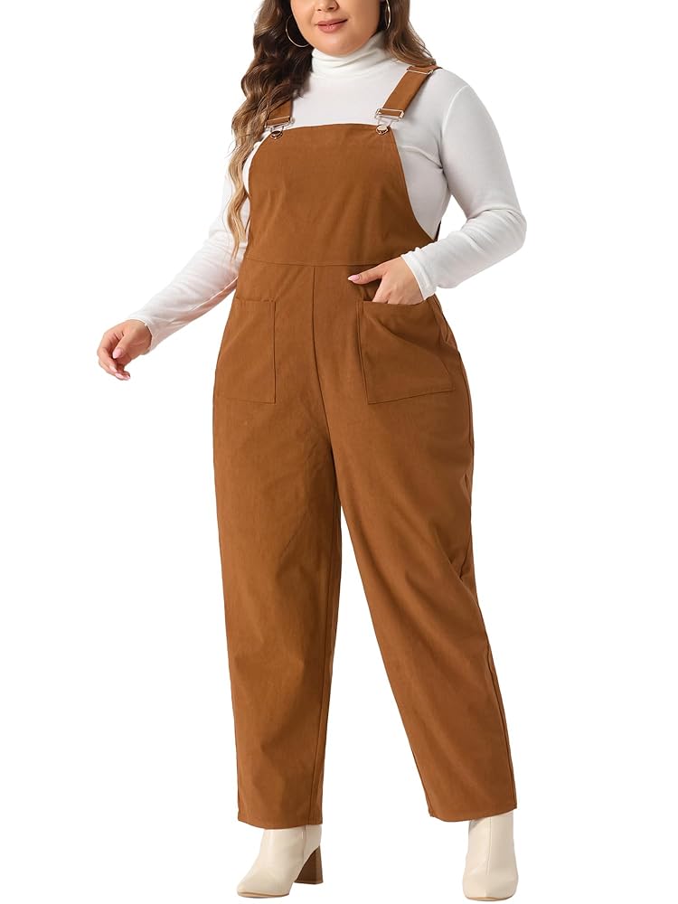 Amazon.com: Agnes Orinda Plus Size Women's Corduroy Overalls
